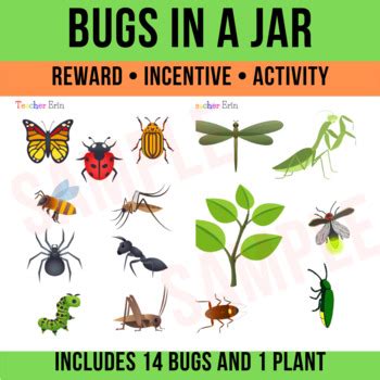 bugs   jar printable reward  activity cookie sheet activities