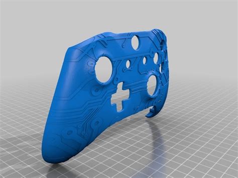 Free Stl File Xbox One S Custom Controller Shell Circuit Pattern・3d