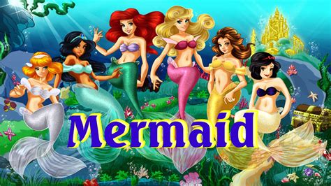 Disney Princess As Mermaids Youtube
