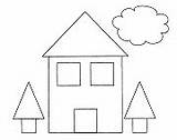 Coloring House Pages Shapes Homes Houses Gif Dwellings Buildings Ws School First sketch template