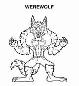 Coloring Werewolf Scary Pages Print Goosebumps Popular Library Getcolorings Coloringhome Button Through sketch template
