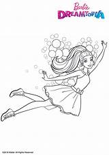 Barbie Fairy Dreamtopia Coloring Kids Pages Bubbles Fun sketch template