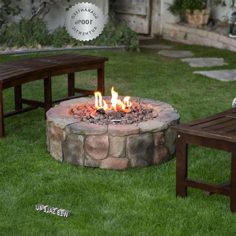 Outdoor Propane Gas Fire Pit Deluxe Patio Heater