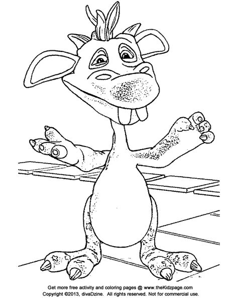 cartoon monster halloween  coloring pages  kids printable