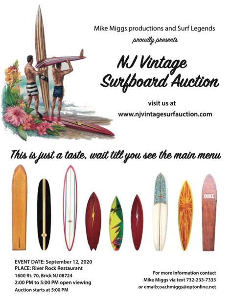 nj vintage surf auction brick boardrecycler