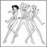 Totally Spies Coloring Kids Pages Character Printable Colouring sketch template