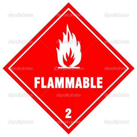 flammable warning sign stock photo  getino