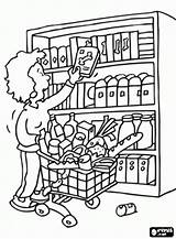 Supermercado Dibujo Supermercados Comida Tiendas Casa Tareas Caramelos Mamma Kleurplaten sketch template