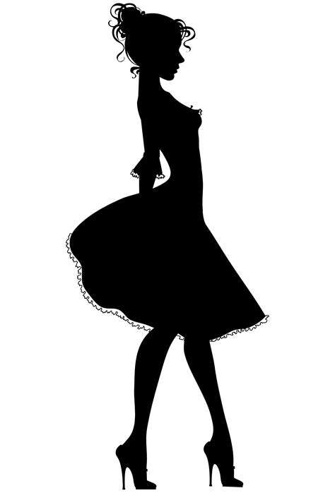 silhouette   girl   silhouette   girl png