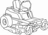 Mower Zero Turn Vector Drawing Lawn Clipart Classic Cover Getdrawings sketch template