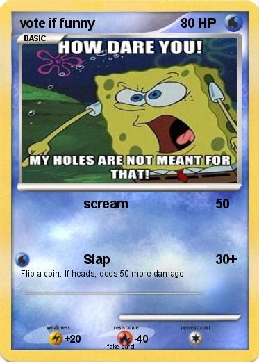 Pokémon Vote If Funny Scream My Pokemon Card