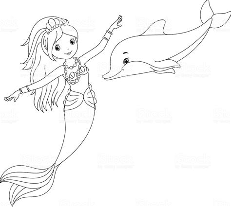 mermaid  dolphin coloring pages mermaid dolphin coloring pages