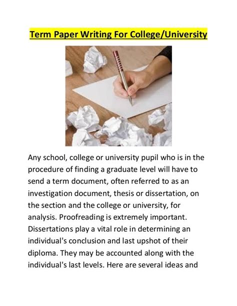 term paper writing  collegeuniversity