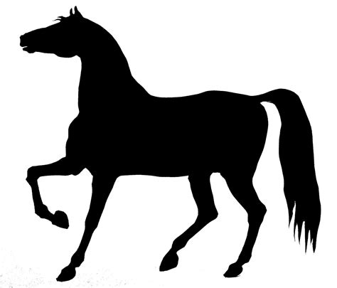 saraccino horse silhouette stencil