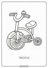 Tricycle Printable Whatsapp sketch template