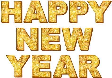 happy  year golden text transparent png png play