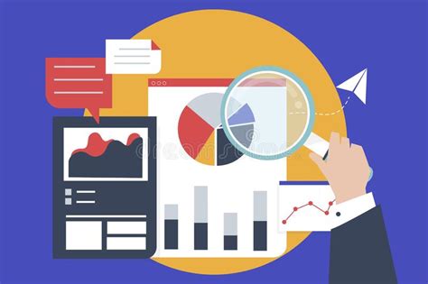 analysis graphs business marketing goals concept stock