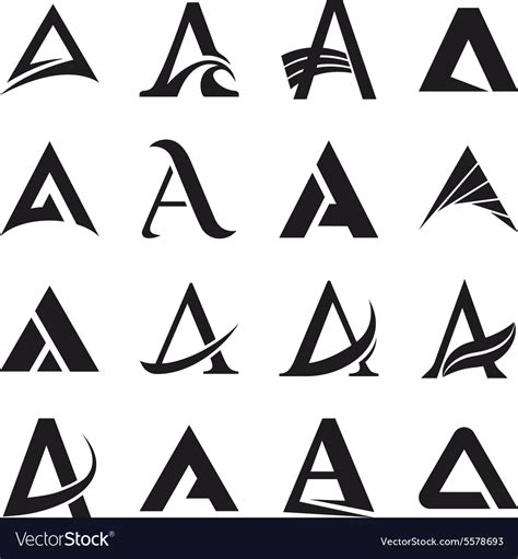 alphabet symbols  elements   letter vector image