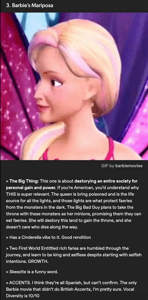 an image of barbie the princess from disney s fairy land with caption below