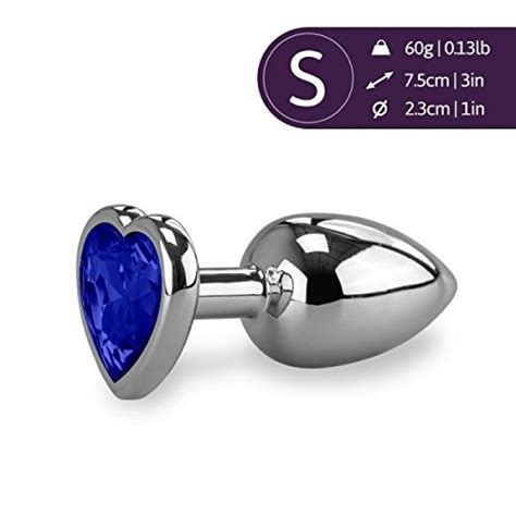 Buy Rosebud Small Heart Shaped Butt Plug Sapphire In Cheap Price On