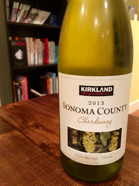 kirkland sonoma county chardonnay   pour wine