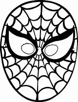 Spiderman Masks sketch template