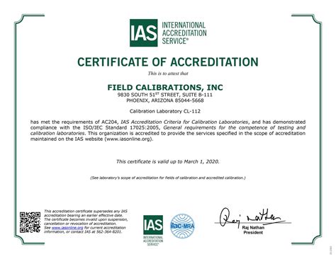 Iso 17025 Accredited Labs Accredited Calibration Field Calibration