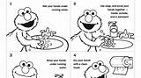 Elmo Handwashing sketch template