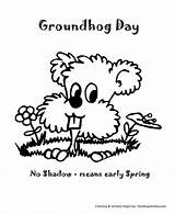 Groundhog Coloring Pages Spring Sheets Early Color First Shadow 2nd Whatsapp Status Dp Embroidery Activities Activity Winter Honkingdonkey Wishes Messages sketch template