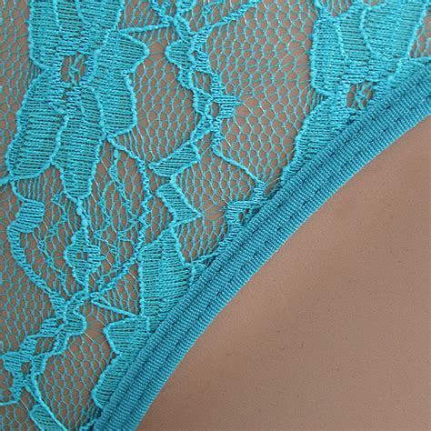 sexy blue sleeveless floral lace lace up backless bodysuit teddy
