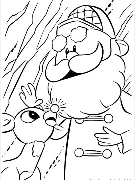 rudolph red nosed reindeer coloring pages