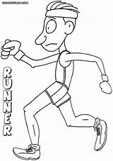 Runner Coloring Pages sketch template