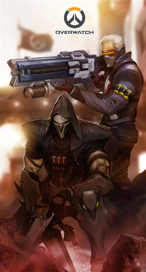 reaper and soldier 76 overwatch turpentine 08 on deviantart game art pinterest other