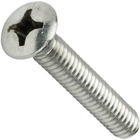 phillips oval head machine screws stainless steel   qty  fastenere