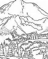 Pages Mountain Beautiful Coloring Everest Coloringpagesonly Mount sketch template