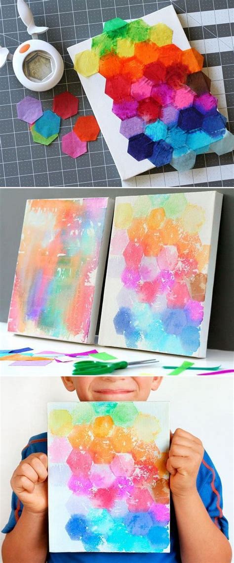 create  easy tissue paper crafts   fun   kids