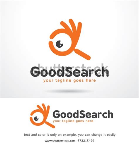 good search logo template design vector stock vector royalty