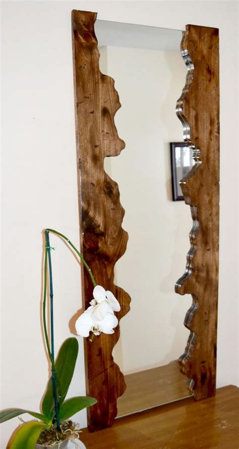 adorable home decor  wooden furniture wooden mirror frame rustic mirrors wood framed