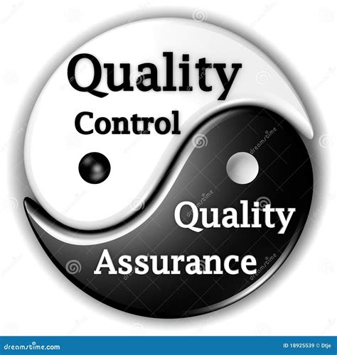 quality assurance  quality control ying  stock illustration