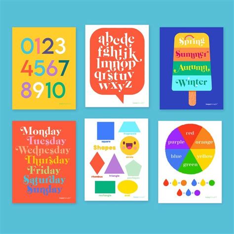 educational printable classroom posters instant  kids