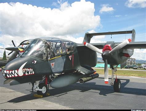 north american rockwell ov  bronco colombia air force aviation photo
