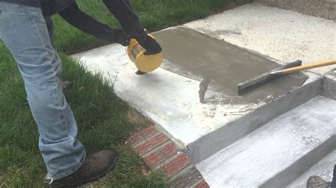 resurface steps concrete  cement work contractor cement