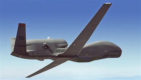 air force rq  global hawk drone crashes  california