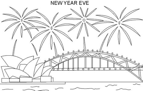 printable  year eve coloring page