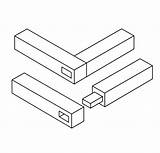 Tenon Joint sketch template