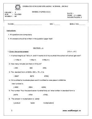 grade  english papers fill  printable fillable blank