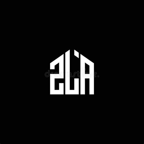 zla letter logo design  black background zla creative initials
