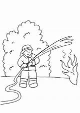 Feuerwehr Bombero Feuerwehrmann Malvorlagen Incendio Malvorlage Echando Bomberos Apagando Feuer Malen Feuerwehrauto Ninos sketch template