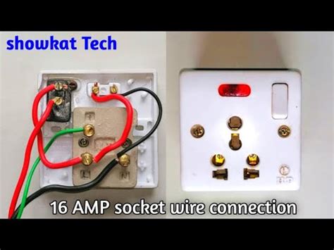 ampere switch socket wiring connection  amp socket