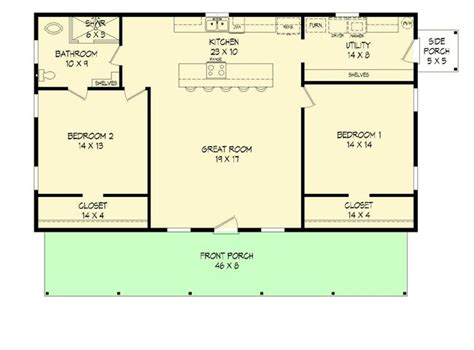 plan vr rustic  bedroom ranch house plan guest house plans pool house plans small